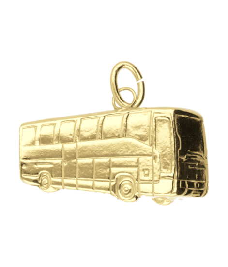 Gouden Stadsbus 3D kettinghanger