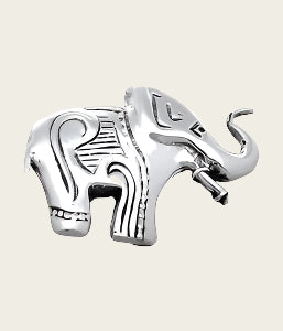 Zilveren Olifant broche kledingspeld