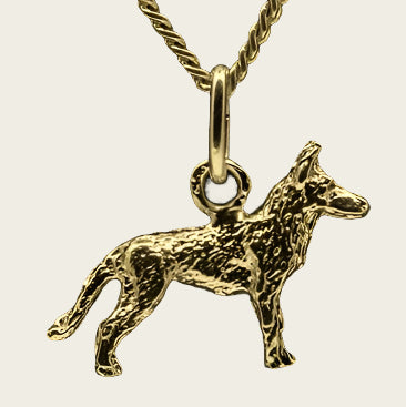 Golden Malinois Necklace Pendant - Small