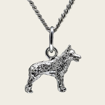 Zilveren Hrvatski ovcar ketting hanger - klein