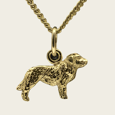 Gouden Kuvasz ketting hanger - klein