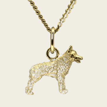 Gouden Hrvatski ovcar ketting hanger - klein