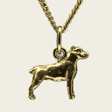 Gold Presa mallorquin necklace pendant - small