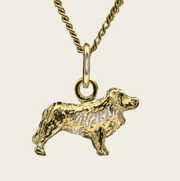 Golden Great Pyrenees Necklace Pendant - Small