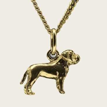 Gouden Fila Brasiliero ketting hanger - klein