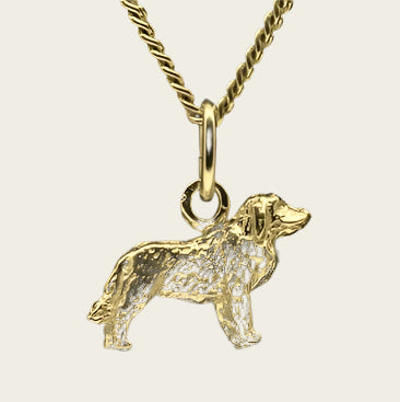 Gouden Leonberger ketting hanger - klein