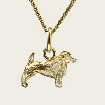 Gouden Glen of Imaal Terrier ketting hanger - klein