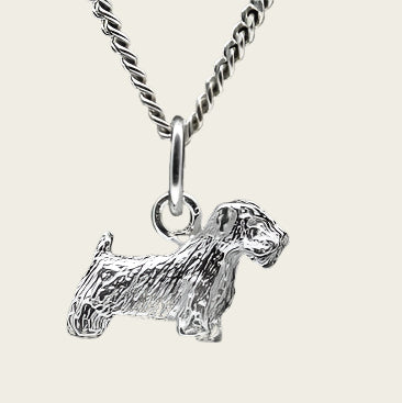 Zilveren Saelyham terrier ketting hanger - klein