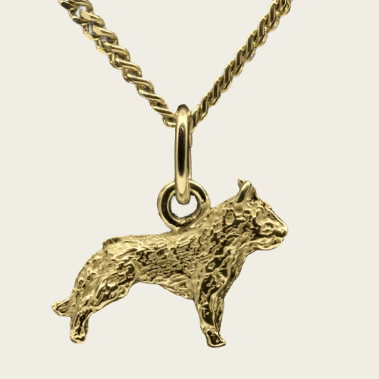 Gouden Laekense herder hond hanger - klein