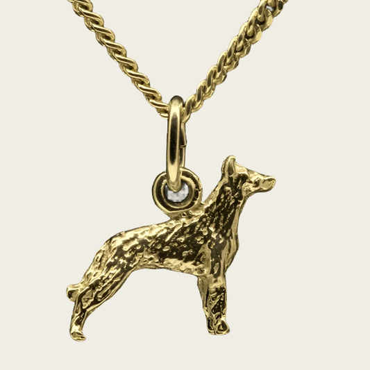 Gouden Beauceron oren gecoupeerd hond hanger - klein