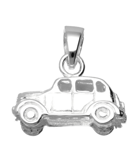 Zilveren Antieke Auto kettinghanger
