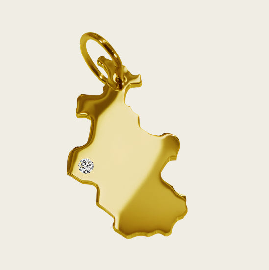 Gouden Provincie Overijssel ketting hanger
