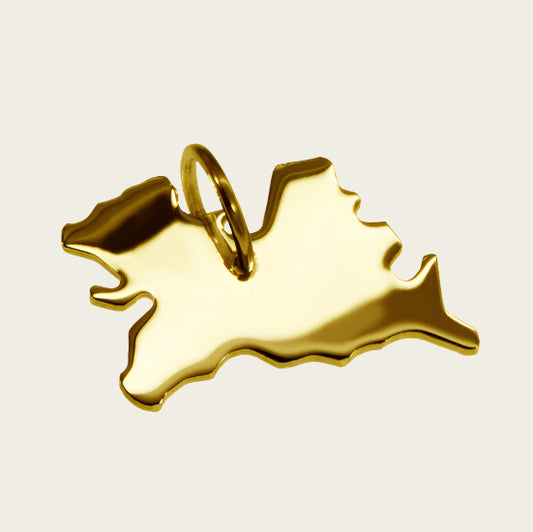Gouden Provincie Utrecht ketting hanger