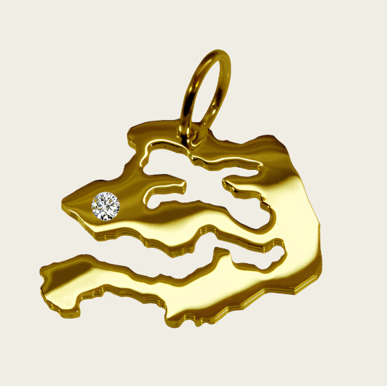 Gouden Provincie Zeeland ketting hanger 1921872639