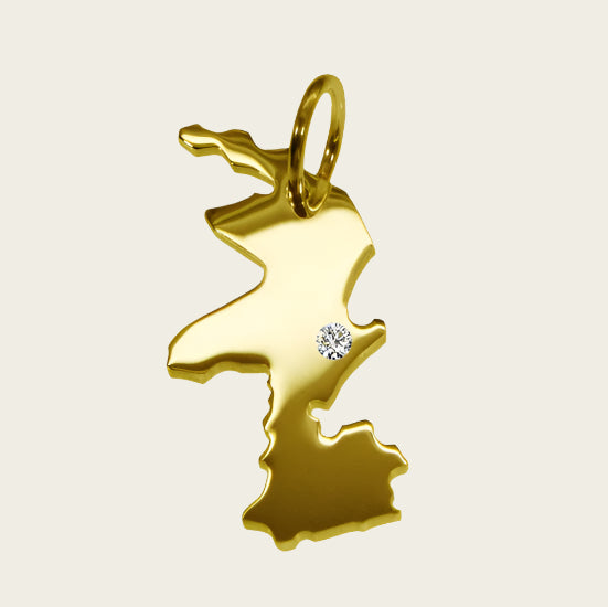 Gouden Provincie Limburg ketting hanger