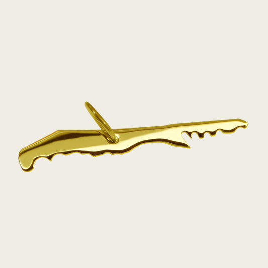 Gouden Waddeneiland Terschelling ketting hanger
