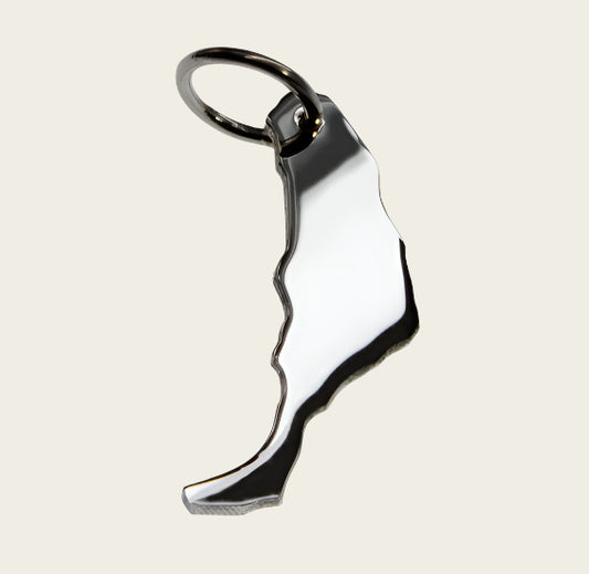 Zilveren Landkaart Fuerte Ventura ketting hanger