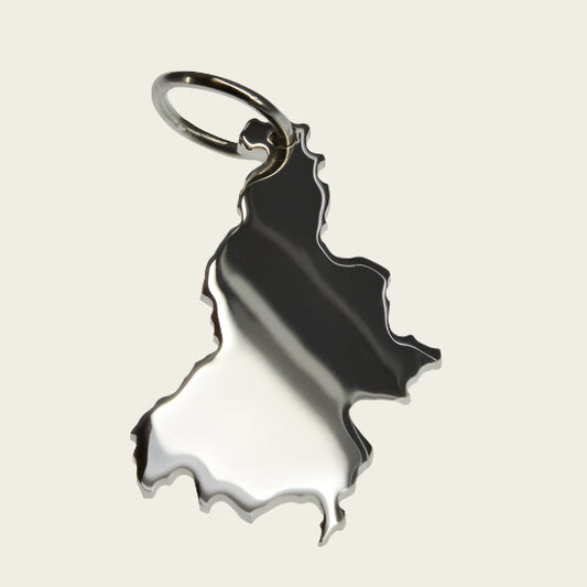 Zilveren Landkaart Slovenië ketting hanger