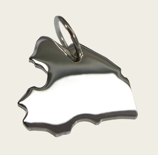 Zilveren Provincie Drenthe ketting hanger