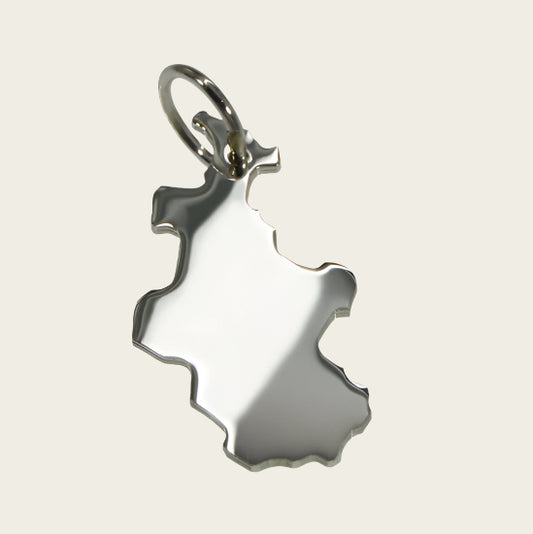 Zilveren Provincie Overijssel ketting hanger