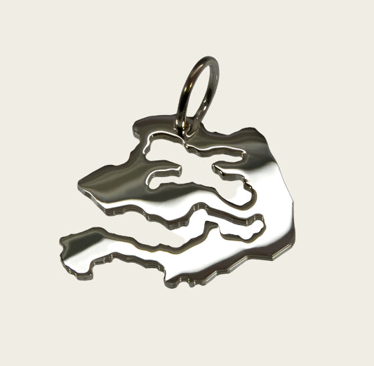 Zilveren Provincie Zeeland ketting hanger