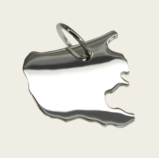 Zilveren Provincie Zuid Holland ketting hanger