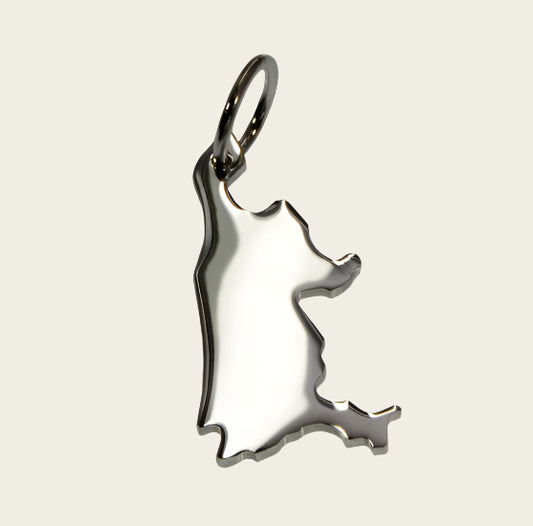 Zilveren Provincie Noord Holland ketting hanger