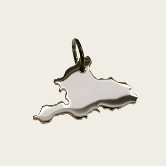 Zilveren Provincie Gelderland ketting hanger