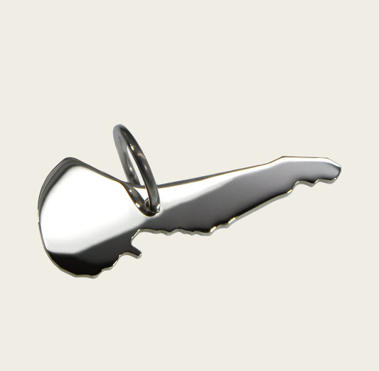 Zilveren Waddeneiland Ameland ketting hanger
