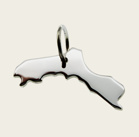 Zilveren Landkaart Koerdistan ketting hanger