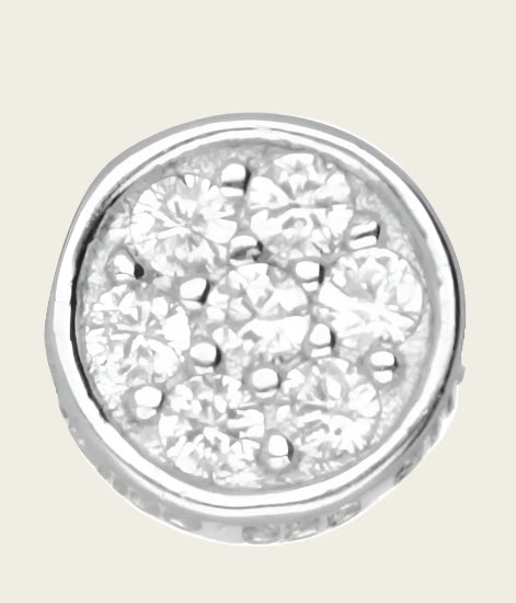 MY iMenso Jiving 925/rhod-plated jivers circle+cz medium