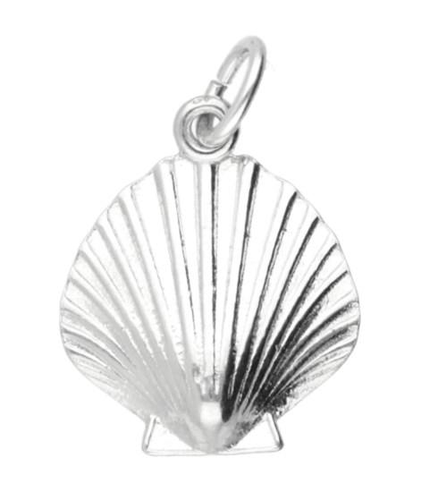 Zilveren Sint Jacobschelp kettinghanger