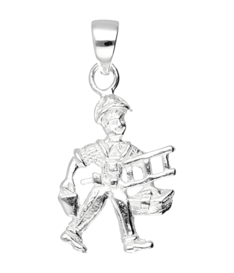 Zilveren Timmerman kettinghanger