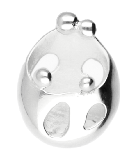 Silver Family Parents with 2 children necklace pendant