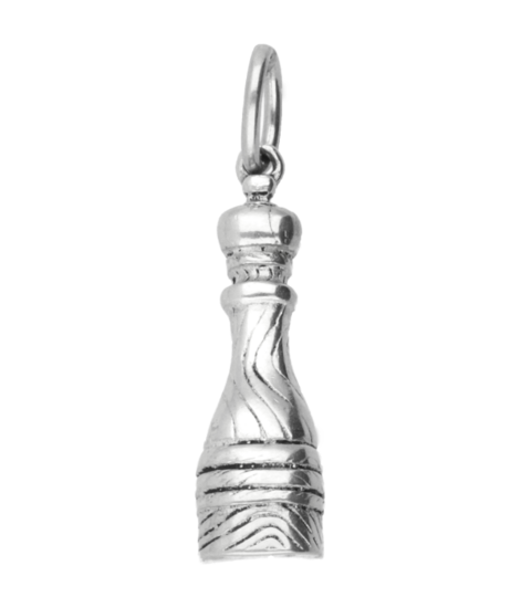 Silver Pepper Mill or Salt Mill Necklace Pendant