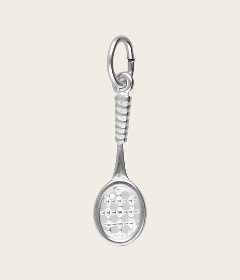Zilveren Tennisracket klein kettinghanger