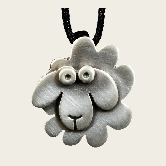 Zilveren Schaap kettinghanger