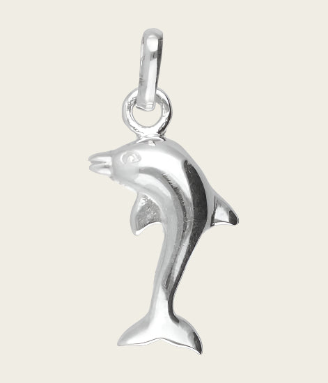 Silver Dolphin Necklace Pendant
