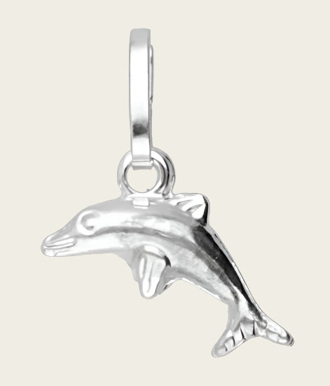 Silver Dolphin small necklace pendant