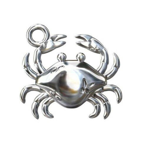 Zilveren Krab klein kettinghanger