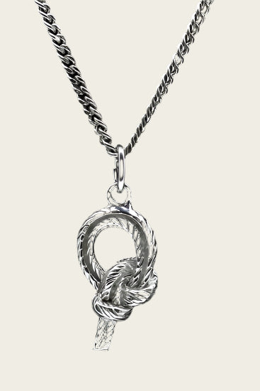 Gouden Touwknoop klein ketting hanger