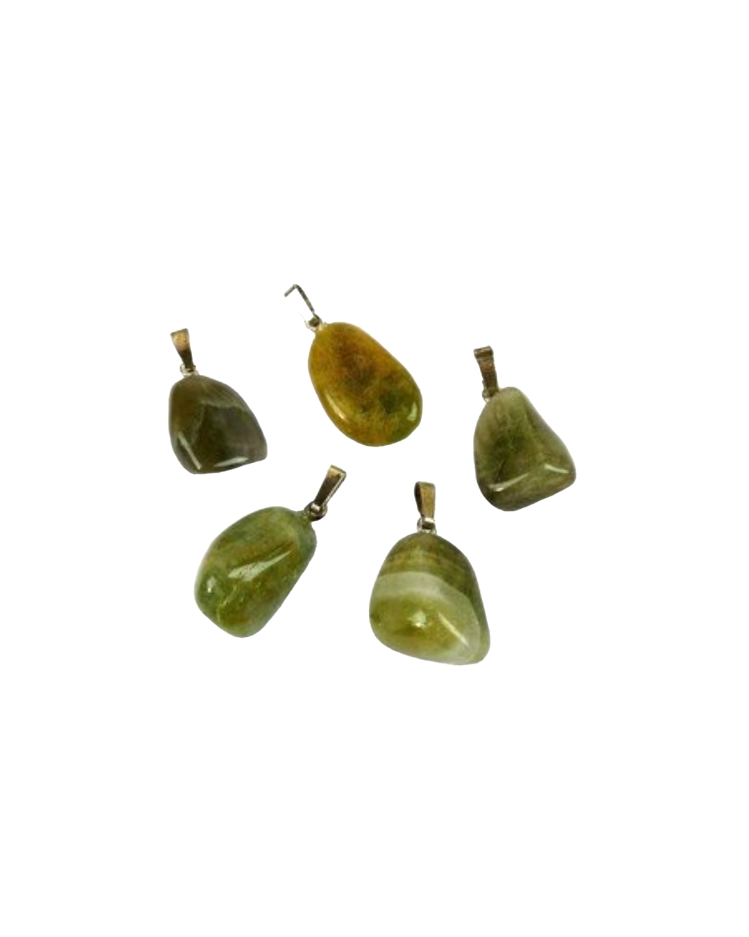 Beryl edelsteen ketting hanger rvs
