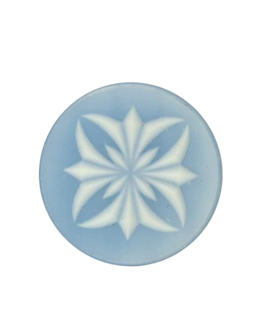 MY iMenso "fantasy" agate cameo 24mm insignia (blue) - uitlopend