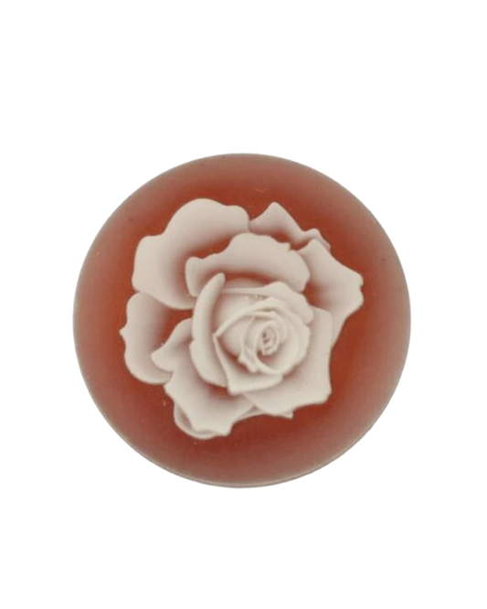 MY iMenso "rose" agate cameo 24mm insignia (red) - uitlopend
