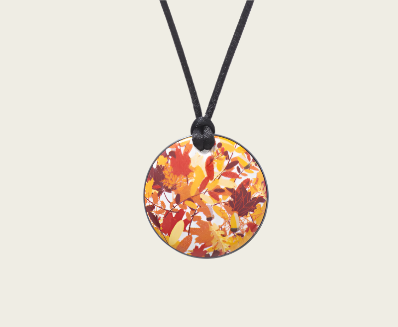 Louisiana Collectie rond porseleinen ketting hanger