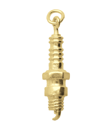 Gouden Bougie middel ketting hanger