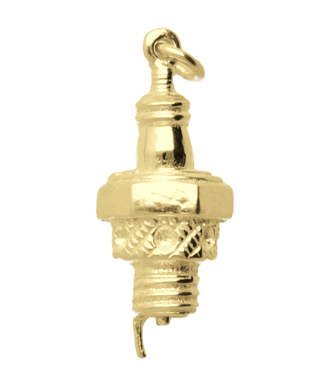 Gouden Bougie zwaar ketting hanger