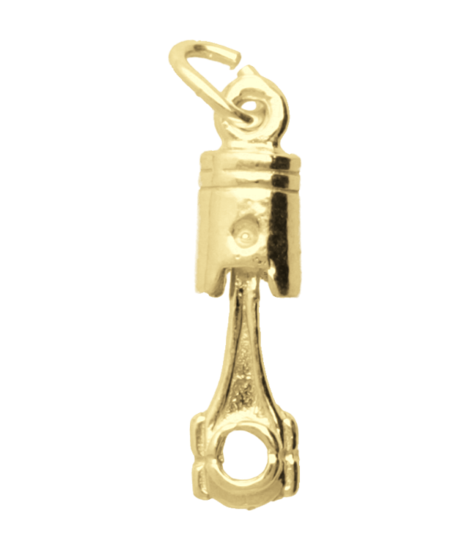 Golden Piston Necklace Pendant