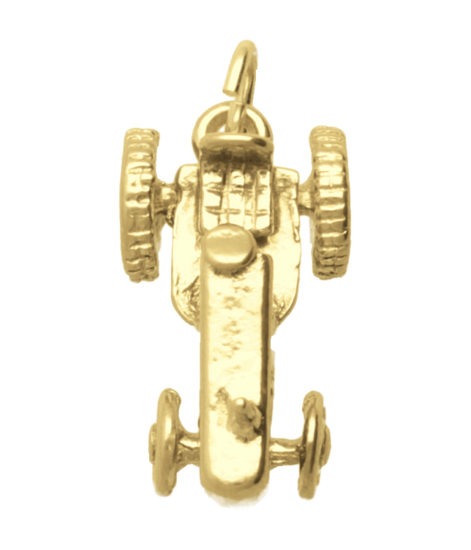 Gouden Tractor massief ketting hanger