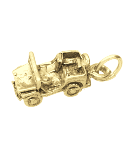 Gouden Terreinwagen detail ketting hanger